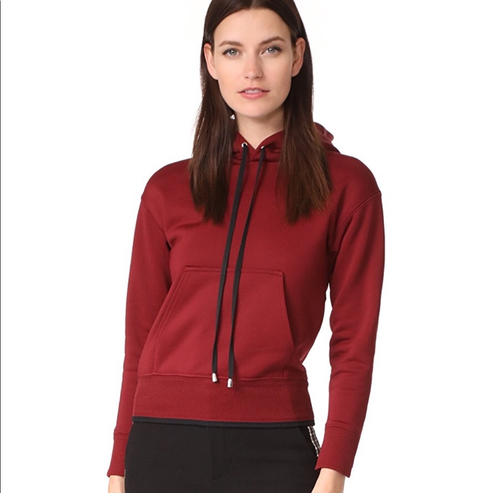 Helmut Lang hoodie (deep red S)